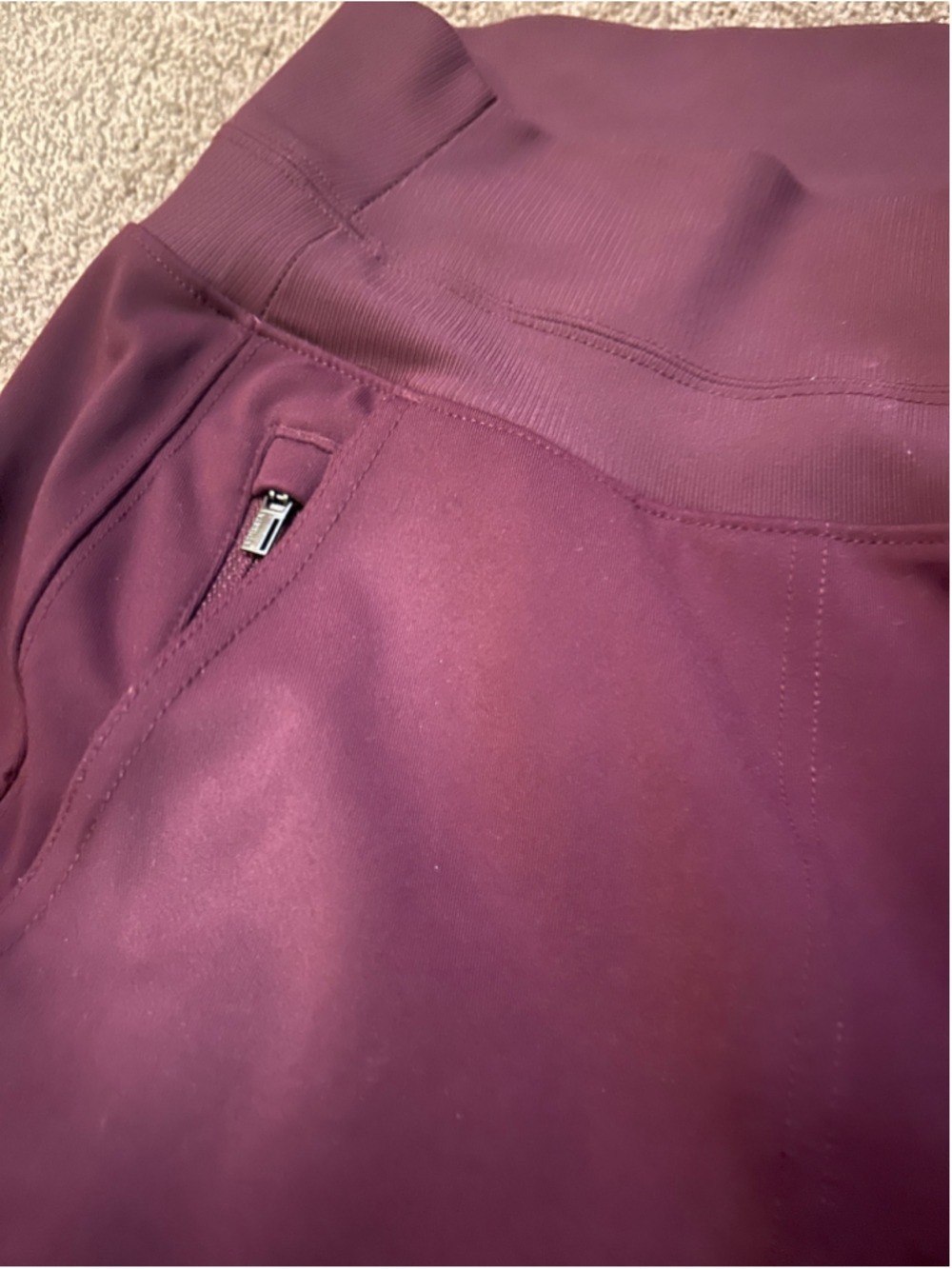 Women's Athleta Venice High Rise Joggers Size Medium, Garnet Athletic Pants - Picture 14 of 15